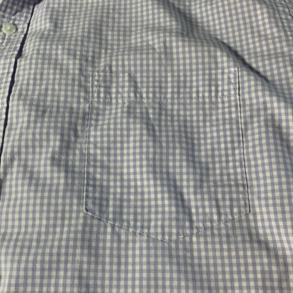 Men’s Amazon Essentials Lavender Gingham, Short S… - image 5